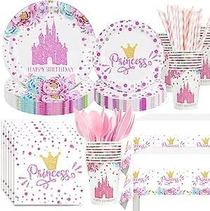 Princess Castle Birthday Tableware Kit