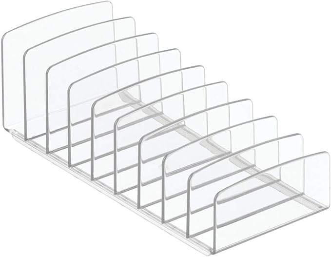 9-Slot Makeup Organizer Rack