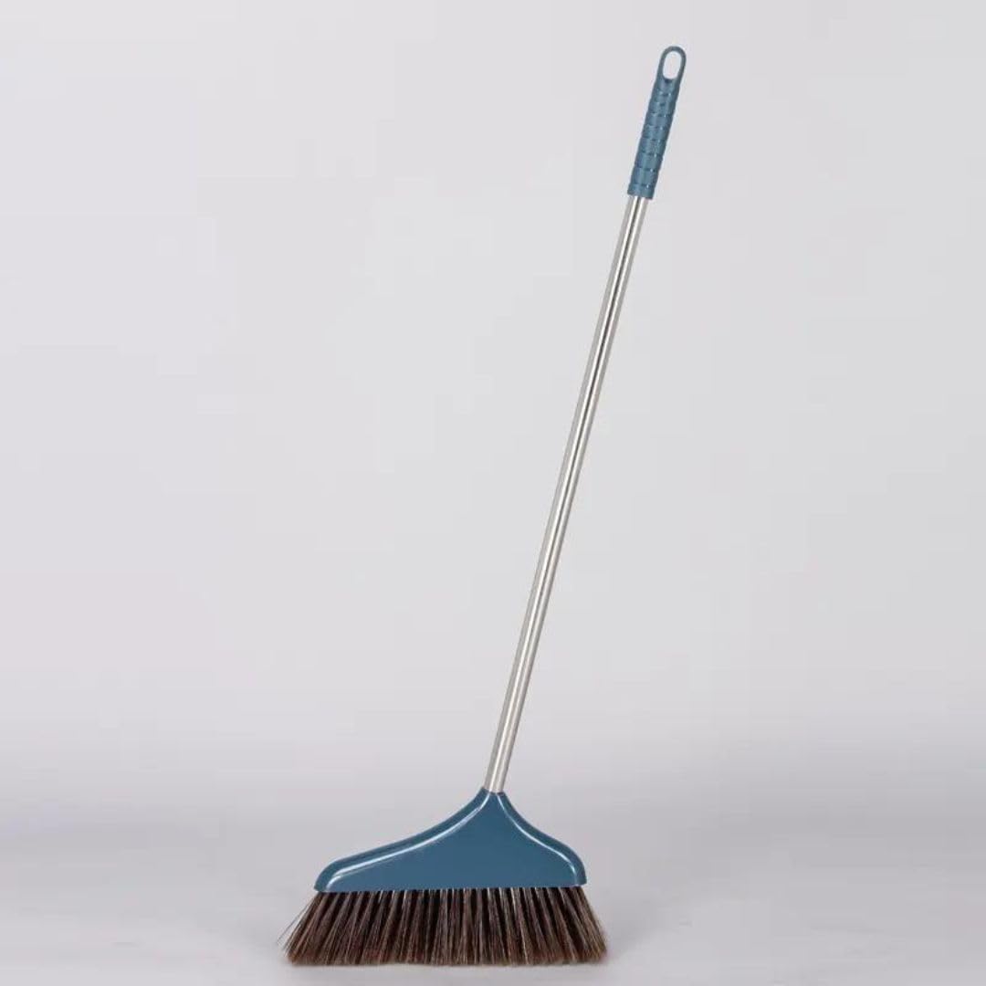 Long Handle Steel Broom Dustpan Set
