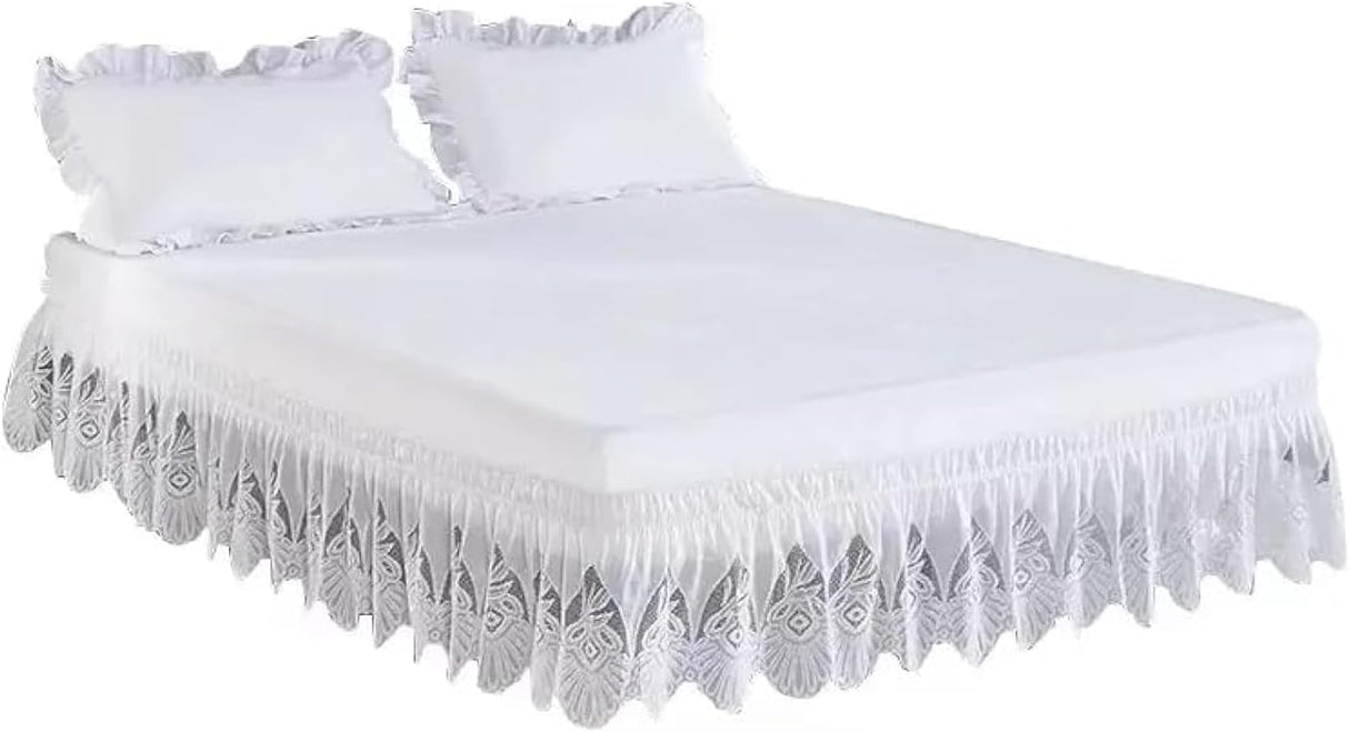 Elegant Embroidered Bed Skirt
