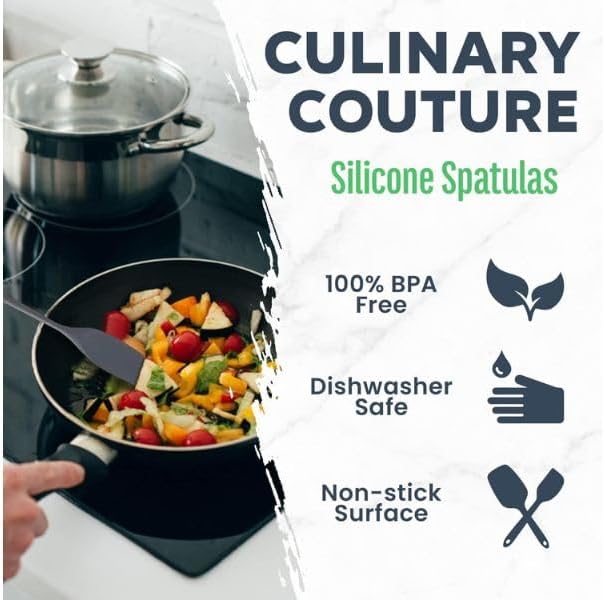 Silicone Utensils with Wood Handles