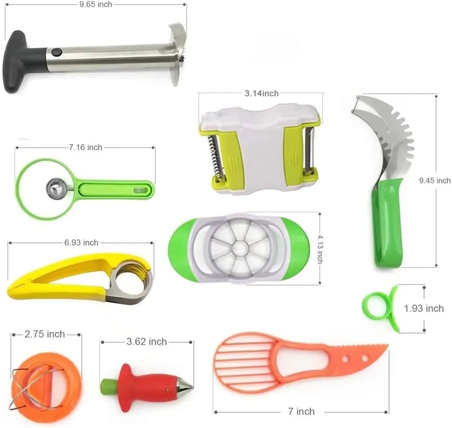 10-Piece Fruit Slicer & Peeler