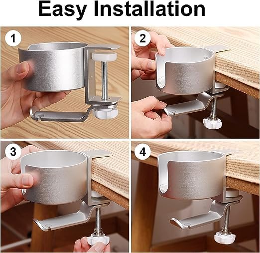 Under-Desk Mug & Headphone Holder