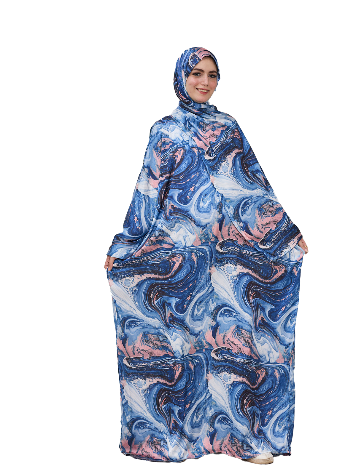 Blue-Pink Marble Print Prayer Esdal
