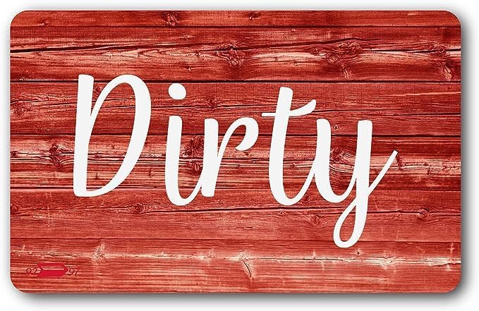 Magnetic Dishwasher Status Sign