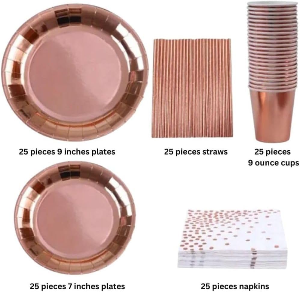 Paper Tableware Set – 25 Guests
