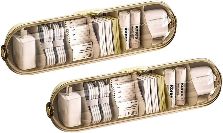 6-Slot Clear Cord Organizer