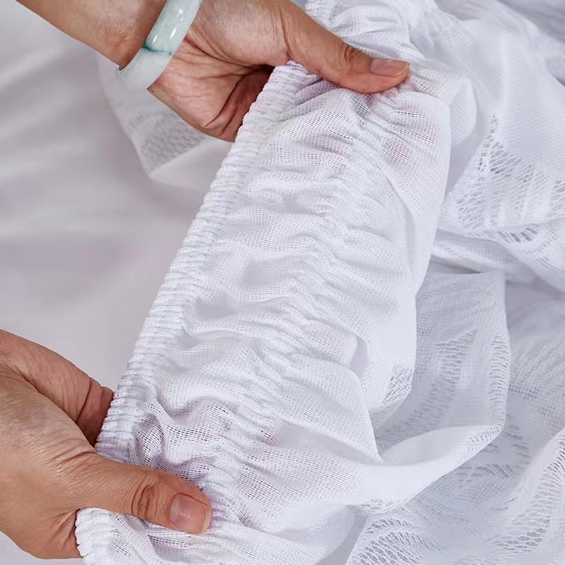 Elegant Embroidered Bed Skirt