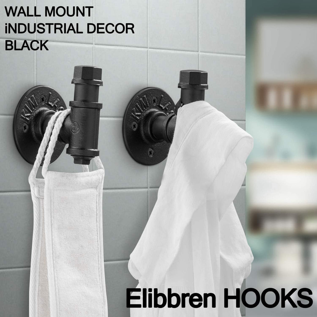 Wall-Mounted Robe & Towel Hooks