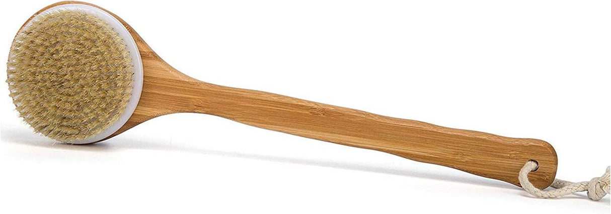 Long-Handle Natural Bristle Brush