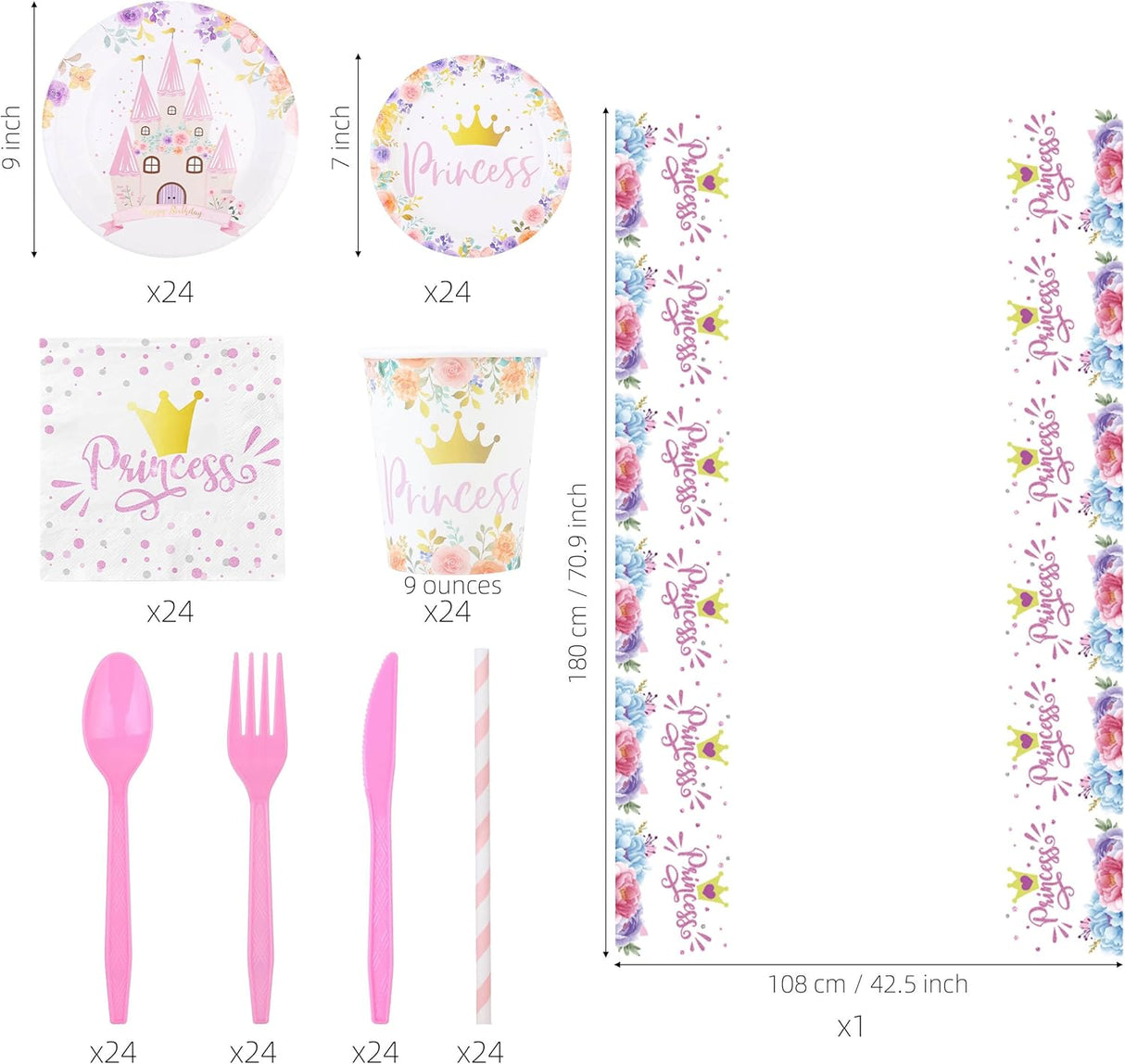 Princess Party Supplies for Girls