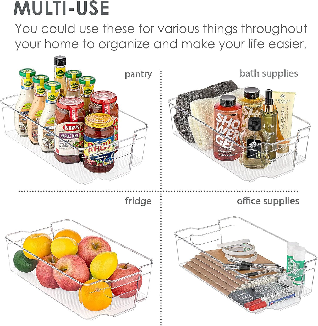 Large Plastic Storage Bin – Model A