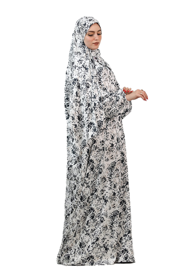 Black-White Floral Lightweight Esdal