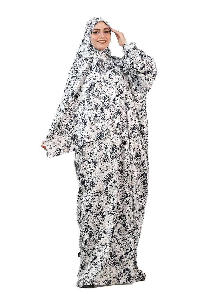 Black-White Floral Lightweight Esdal