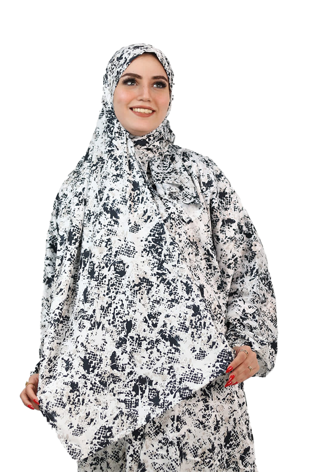 Black-White Floral Lightweight Esdal