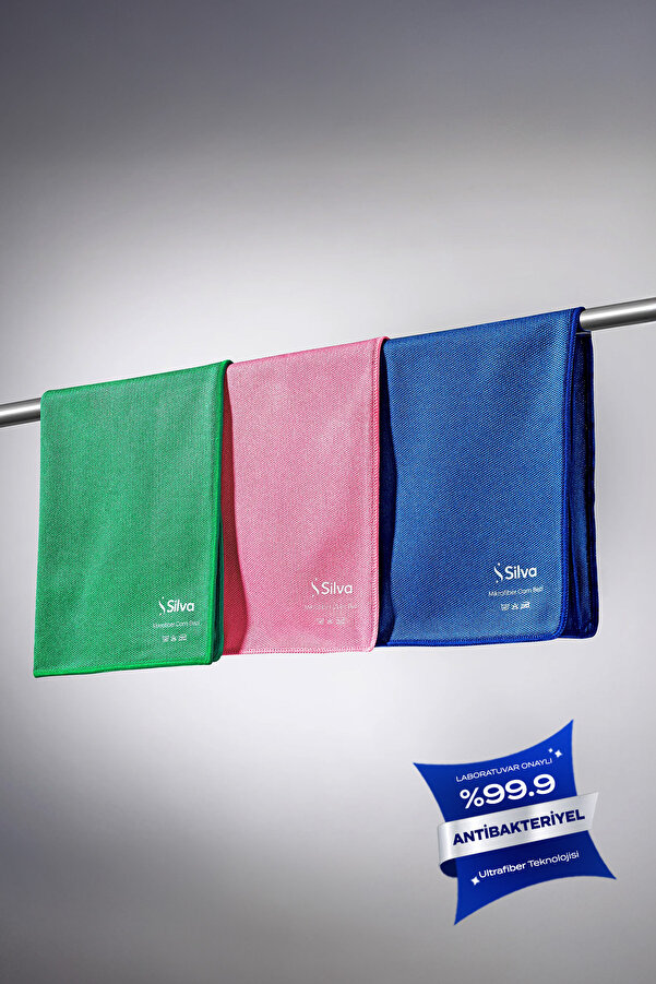 Ultrafiber Premium 3-Piece Glass Cloth (40×40 cm)