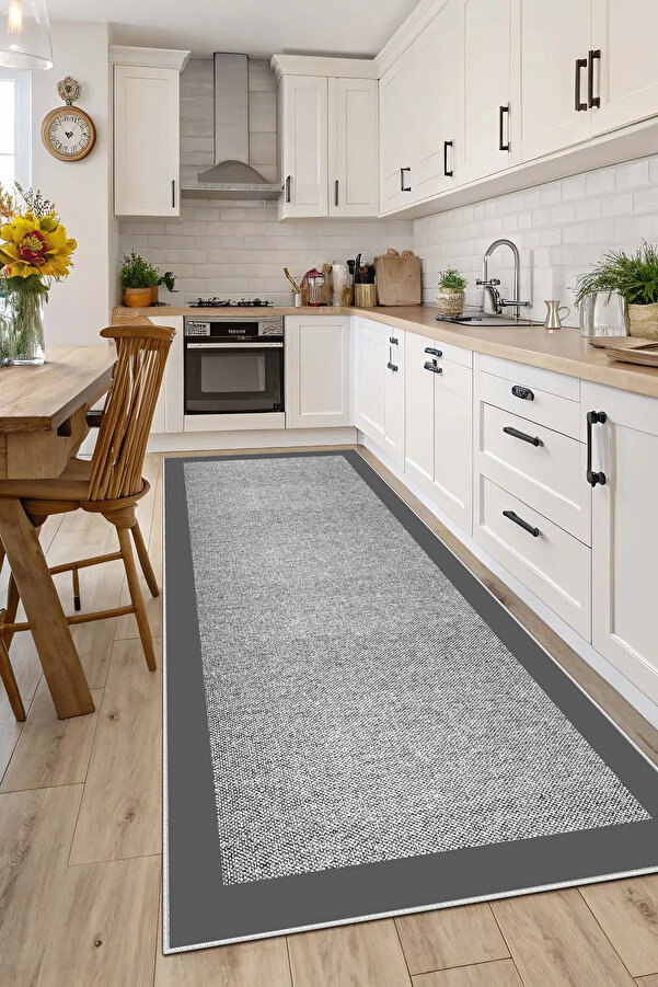 Machine Washable Non-Slip Base Stain Resistant Kitchen Rug salon Rug /3517 Rectangle