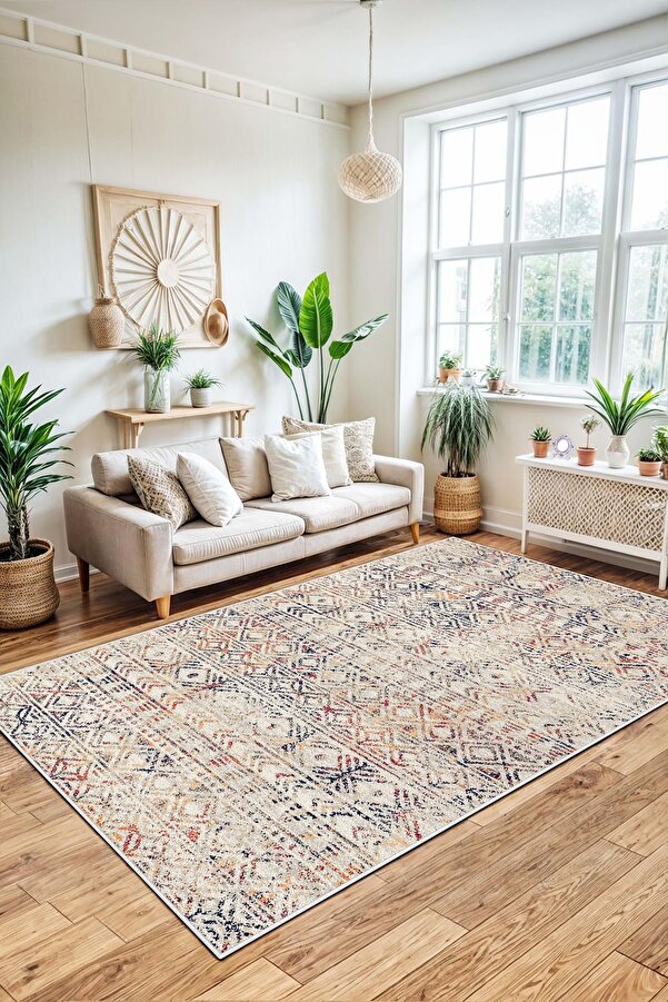Machine Washable Non-Slip Base Stain Resistant Kitchen Rug salon Rug and Runner/3445Dikdortgen