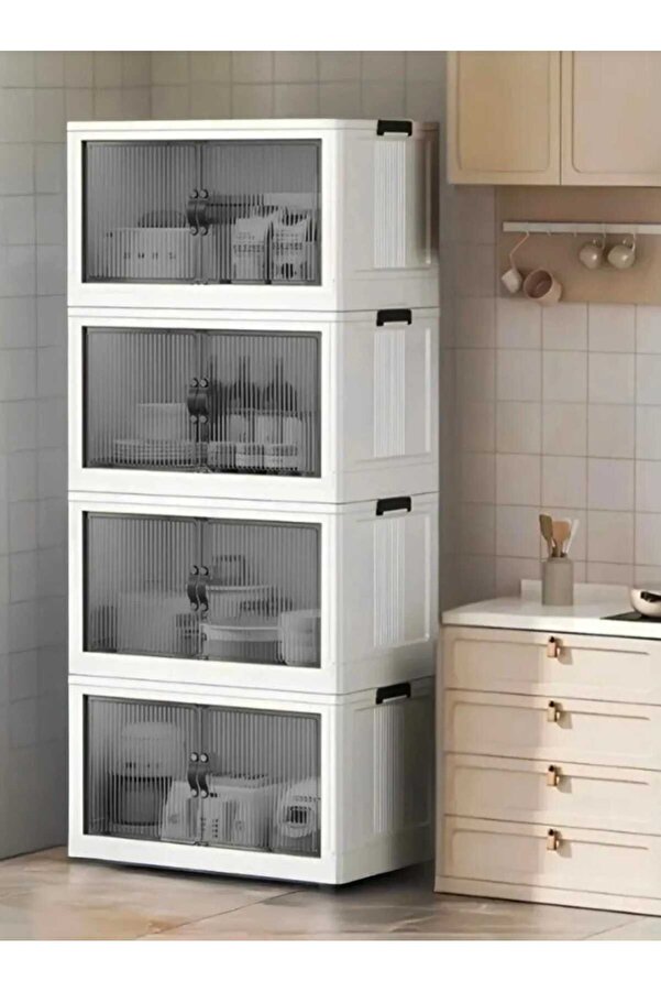 4 KATLI PORTATIF COK AAI Cabinet ORGANIZER-ISTIFLENEBILIR Kitchen and KILER Cabinet