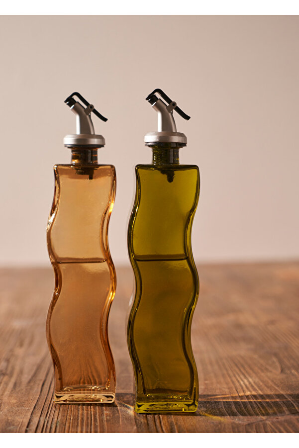Wavy 2-Piece Yaglik Sirkelik Set Amber-Yesil (250 cc)