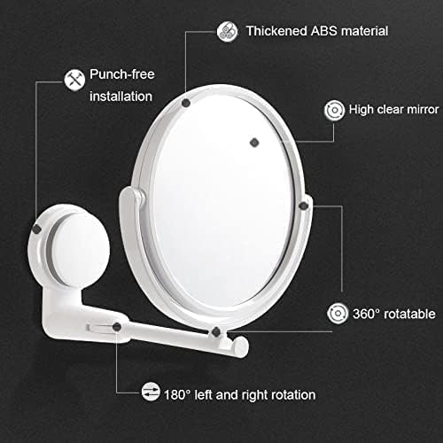 Adjustable Magnifying Bathroom Mirror