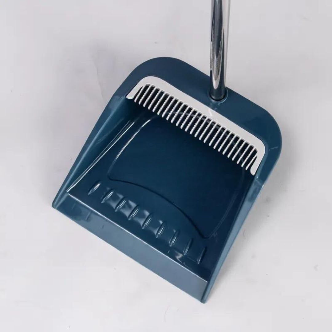 Long Handle Steel Broom Dustpan Set