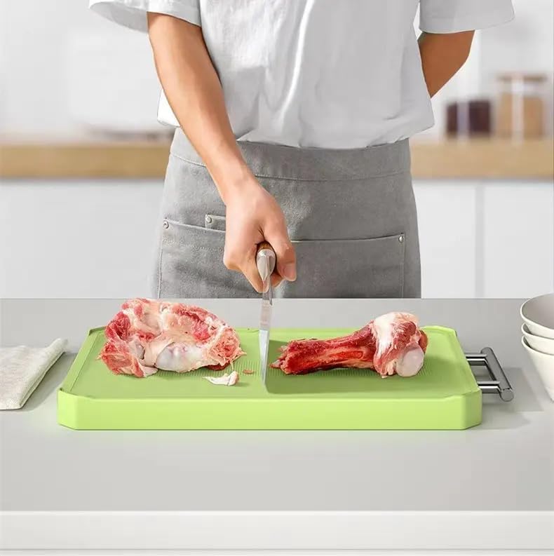 Dual-Textured Stainless Cutting Board