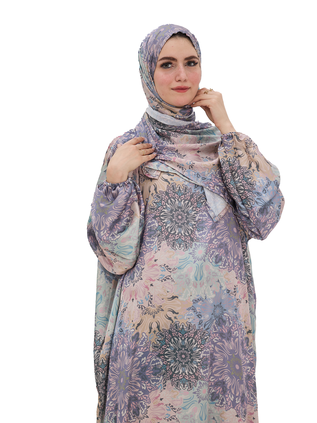 Floral Pastel Esdal - Lightweight Fabric with Elegant Patterns