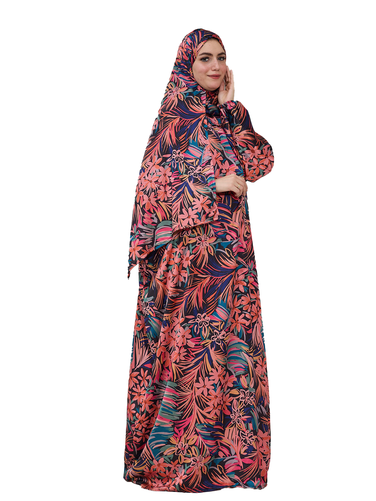 Vibrant Floral Esdal - Lightweight Fabric with Bold Tropical Patterns