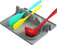 Upgraded Silicone Utensil Rest with Multiple Slots