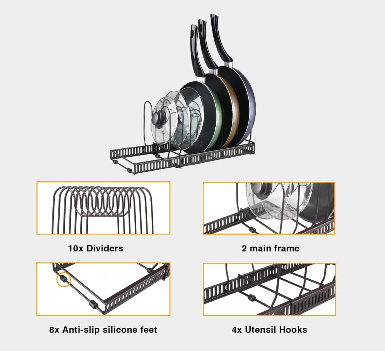 Pans Organizer Rack