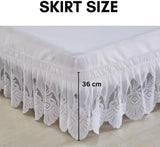 Elegant Embroidered Bed Skirt