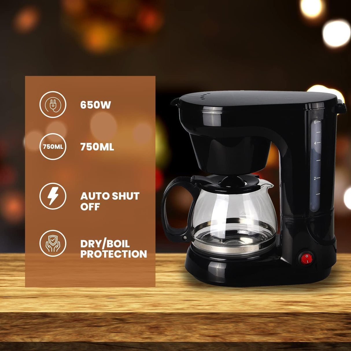 650W Automatic Coffee Maker