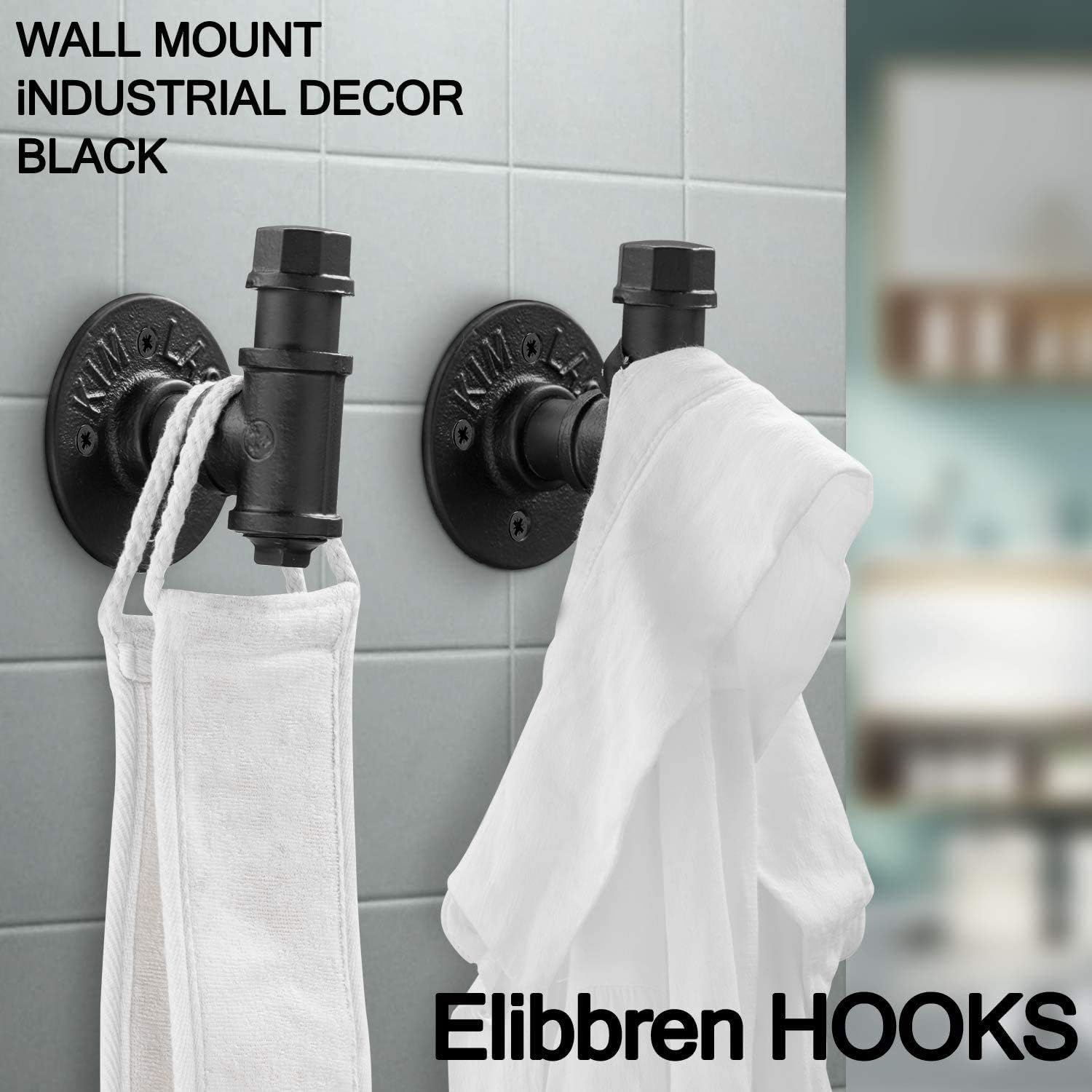 Bathroom Robe and Towel Wall Hooks