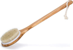 High-Quality Natural Bristle Body Brush with Long Handle