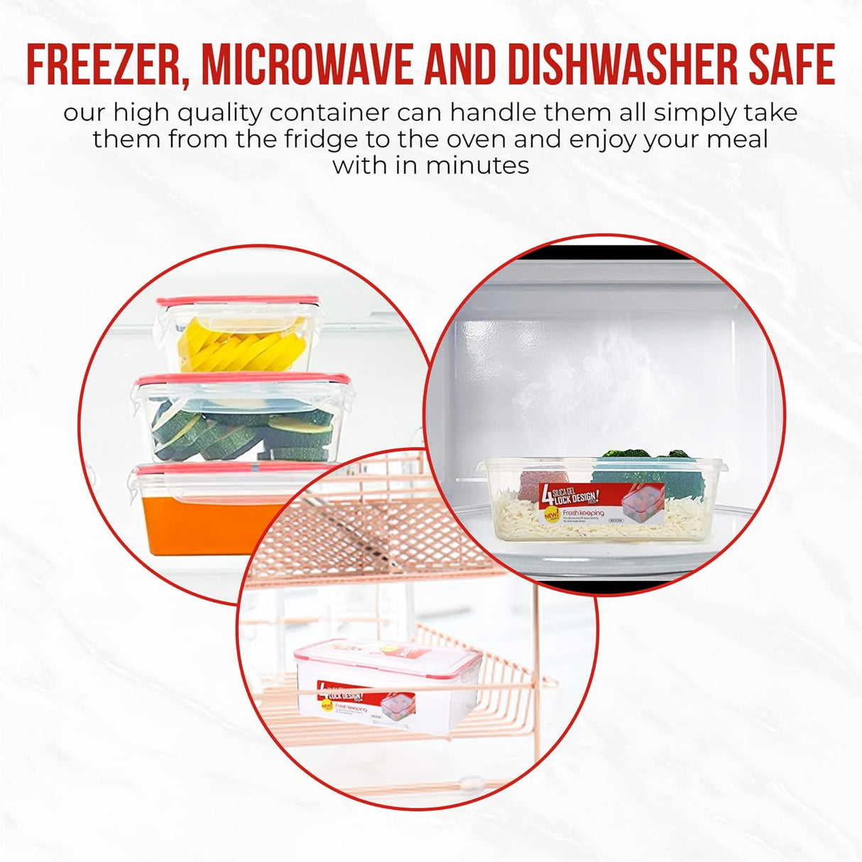 3-Piece Meal Prep Container Set
