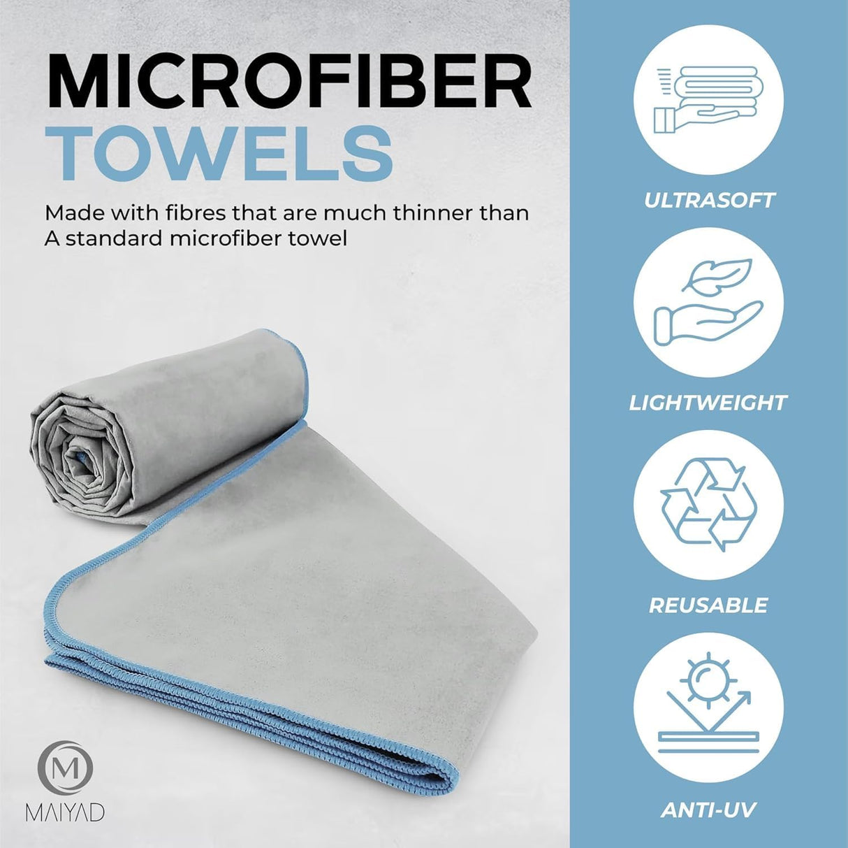 Gym Workout Towel Set – 3 Pieces
