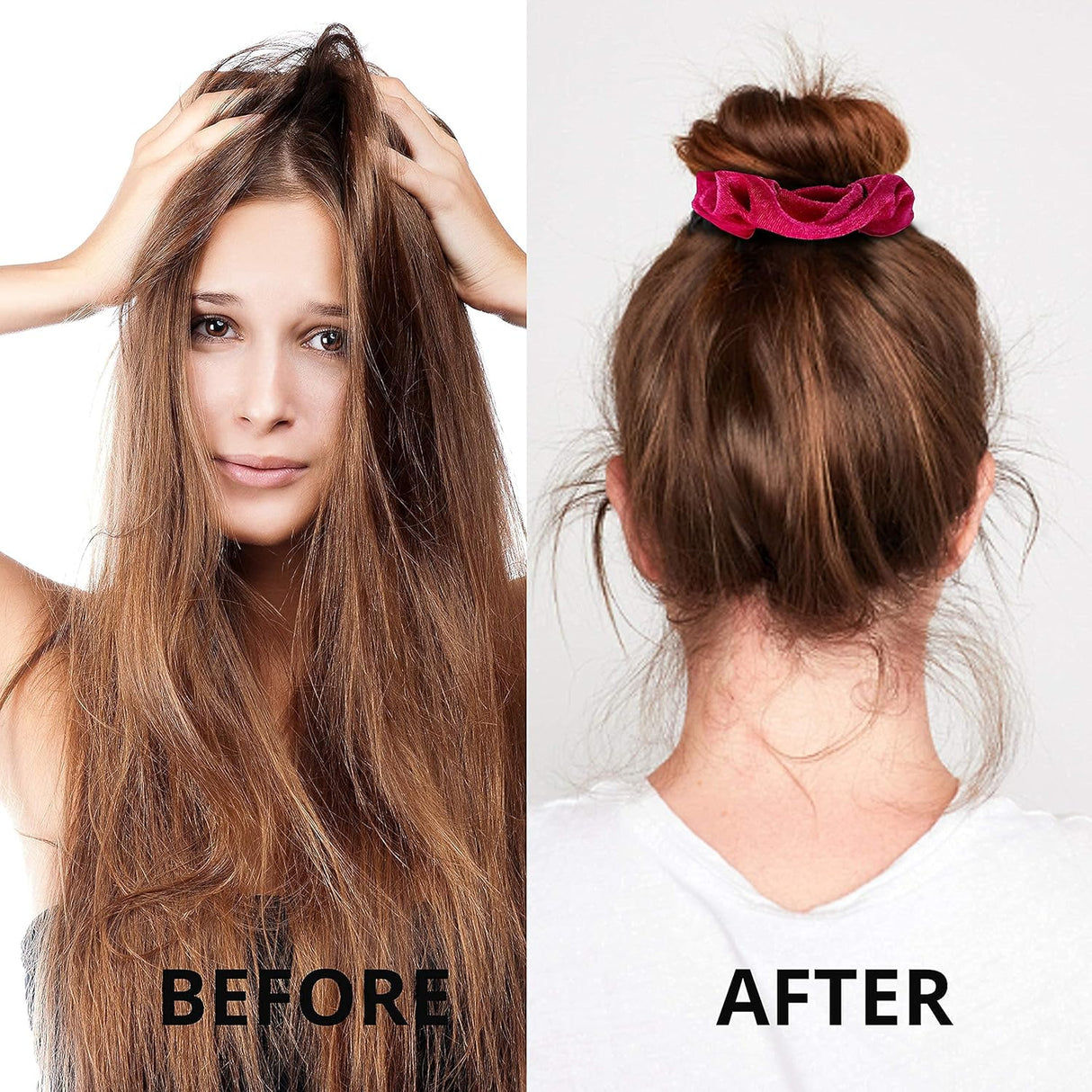 40-Pack Velvet Hair Scrunchies