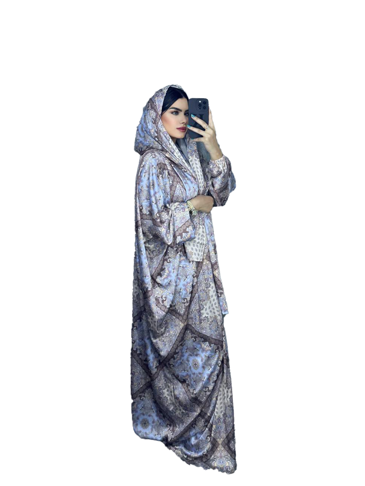 Lavender-Taupe Ornamental Satin Esdal