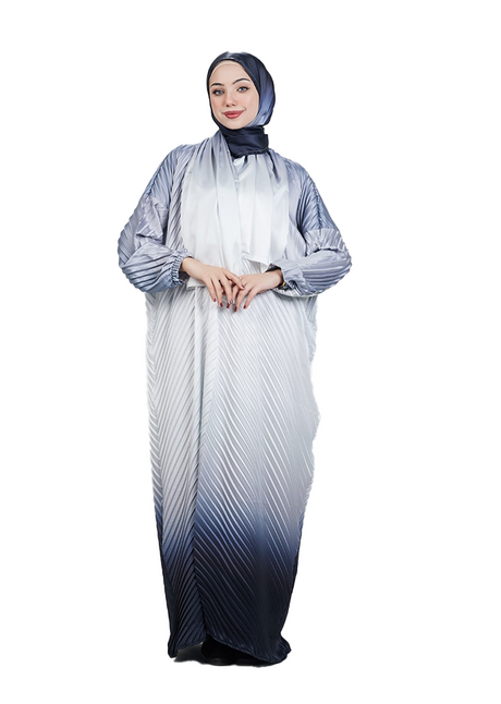 Navy-White Gradient Textured Esdal