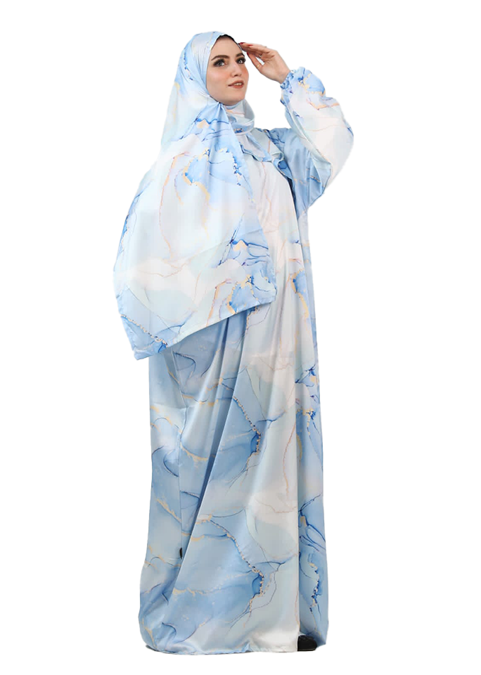 Soft Blue Esdal with Elegant Watercolor Pattern