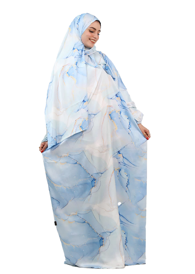 Soft Blue Esdal with Elegant Watercolor Pattern