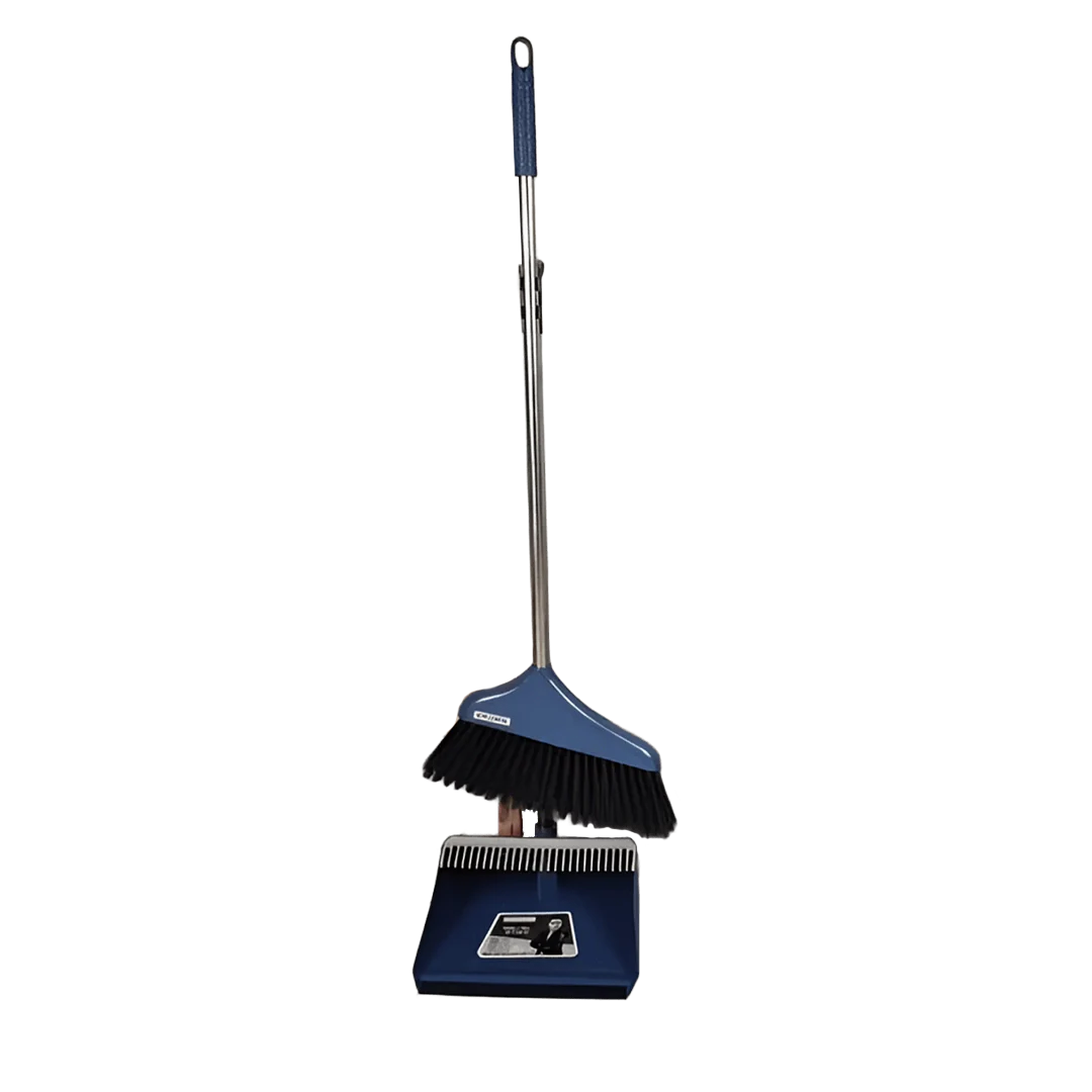 Long Handle Steel Broom Dustpan Set